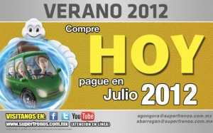 Compre Hoy y pague hasta Julio del 2012