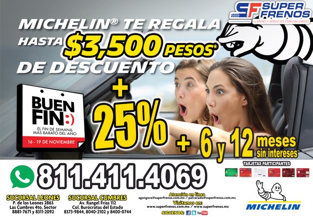 2018 buen fin michelin